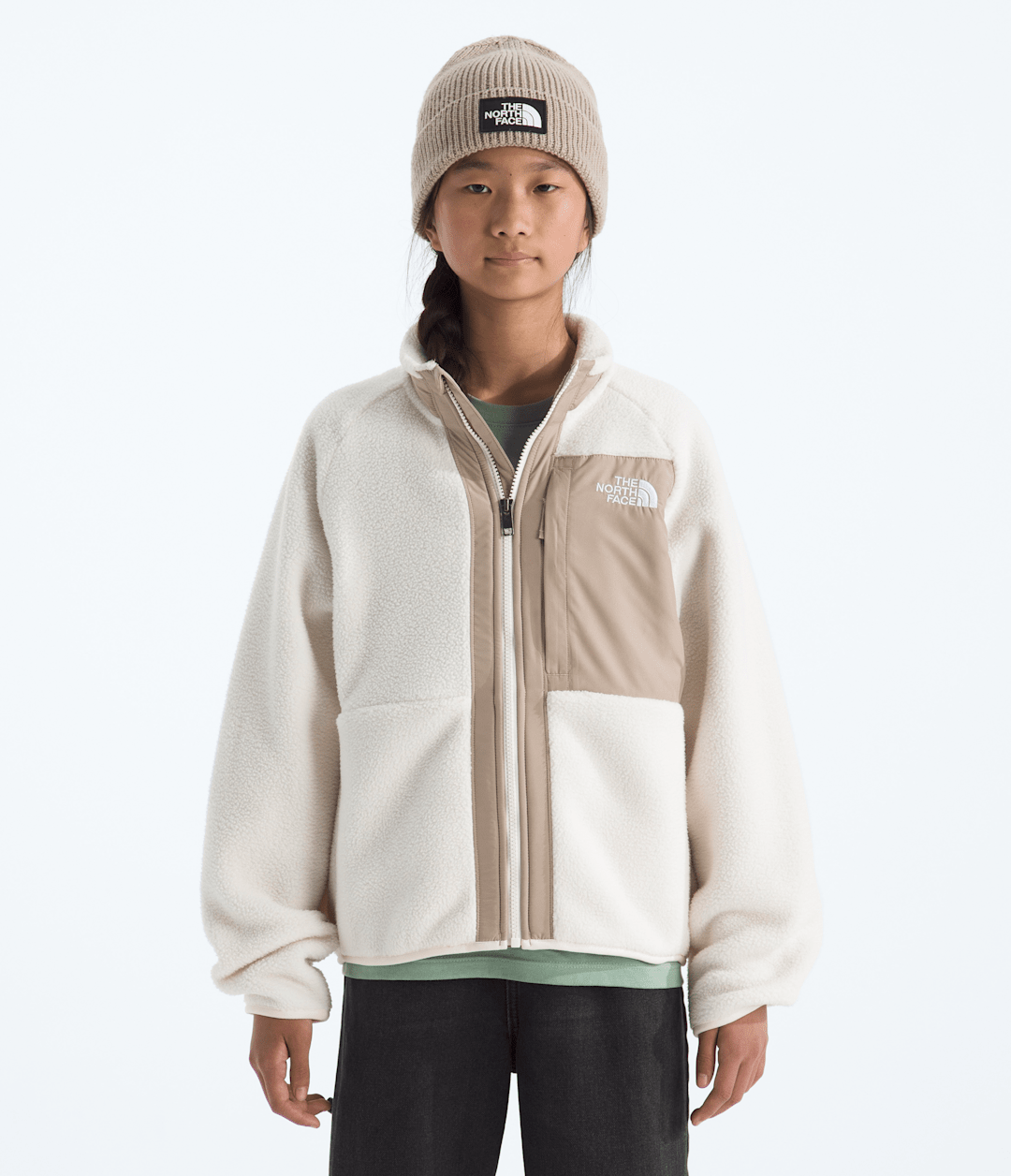 Girls’ Yumiori Full-Zip Jacket - White Dune/Mushroom Grey