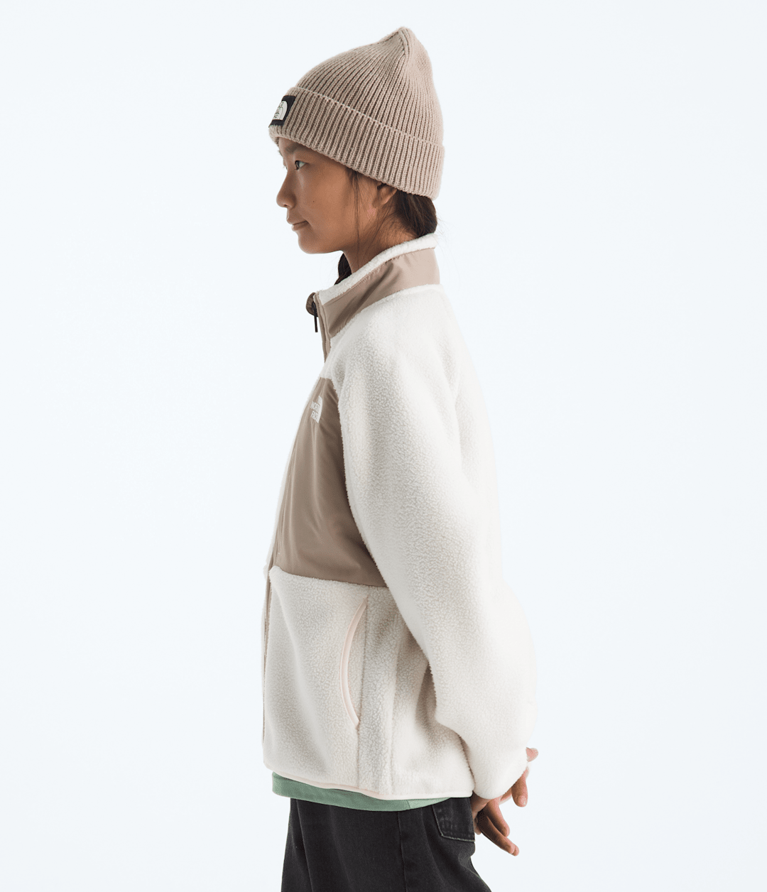 Girls’ Yumiori Full-Zip Jacket - White Dune/Mushroom Grey