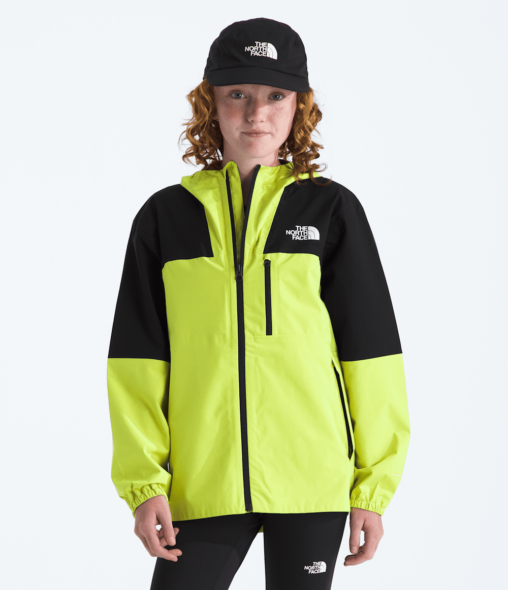 Boys’ & Girls’ Hike Packable Shell - Tnf Black-Fizz Lime