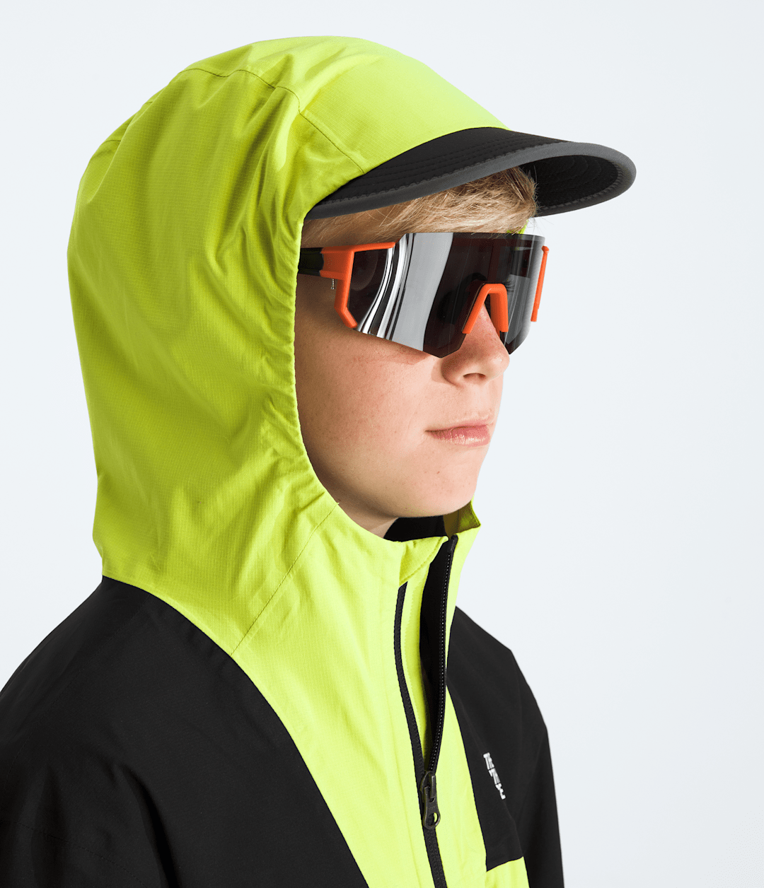 Boys’ & Girls’ Hike Packable Shell - Tnf Black-Fizz Lime