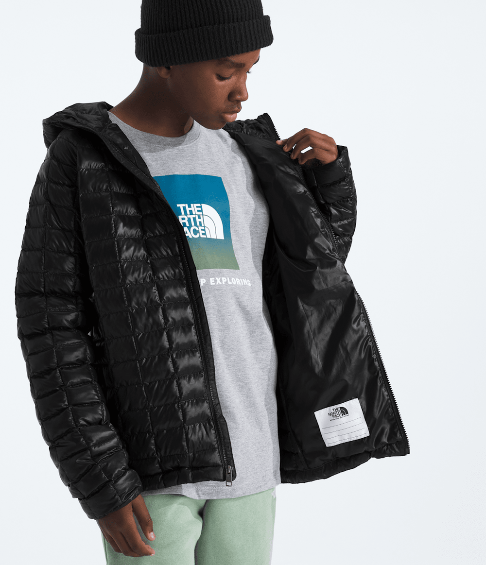 Boys’ & Girls’ THERMOBALL™ Hooded Jacket - TNF Black