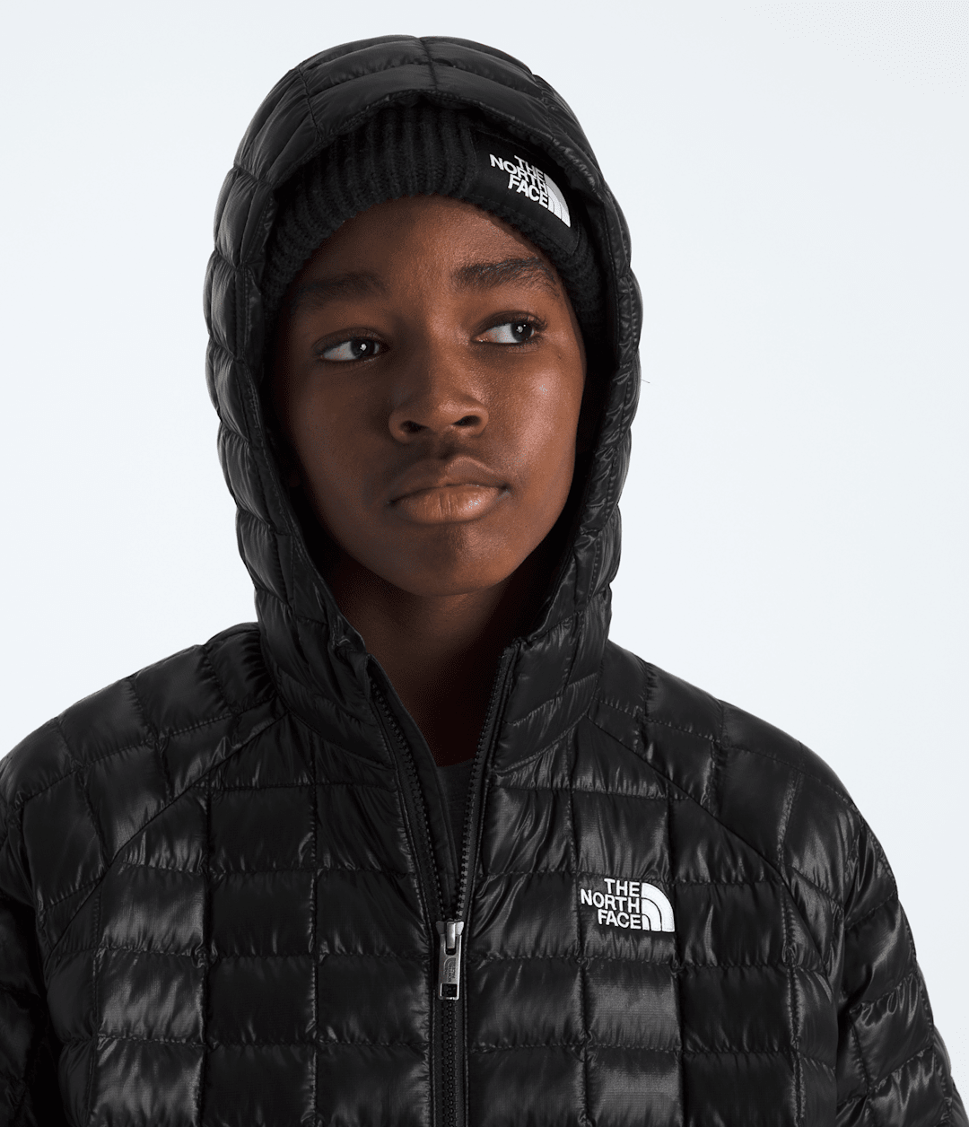 Boys’ & Girls’ THERMOBALL™ Hooded Jacket - TNF Black