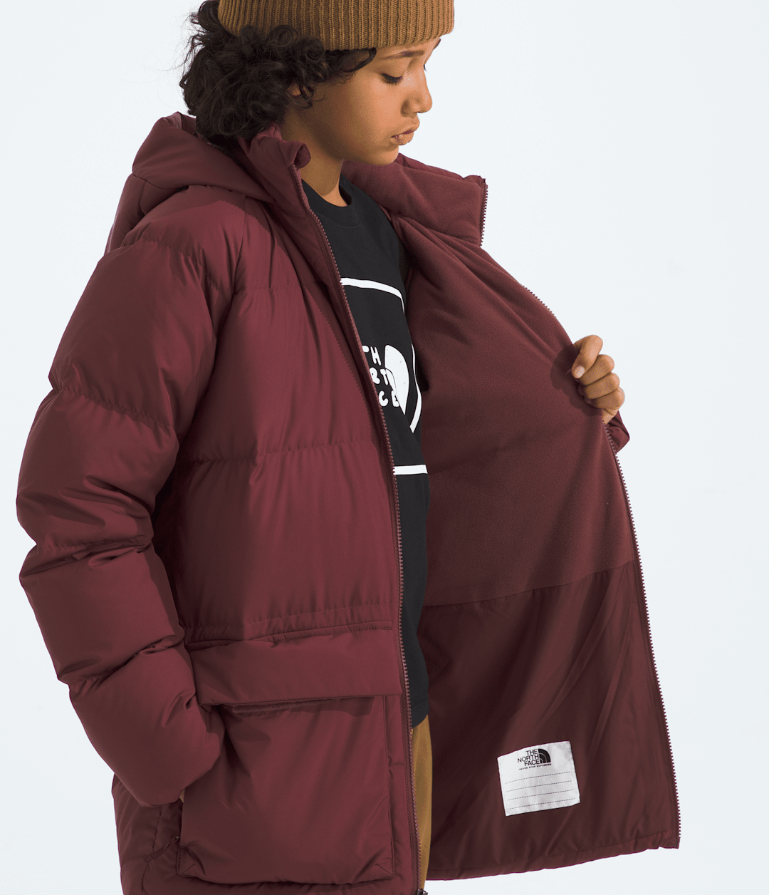 Boys’ & Girls’ North Down Fleece-Lined Short Parka - Sumac