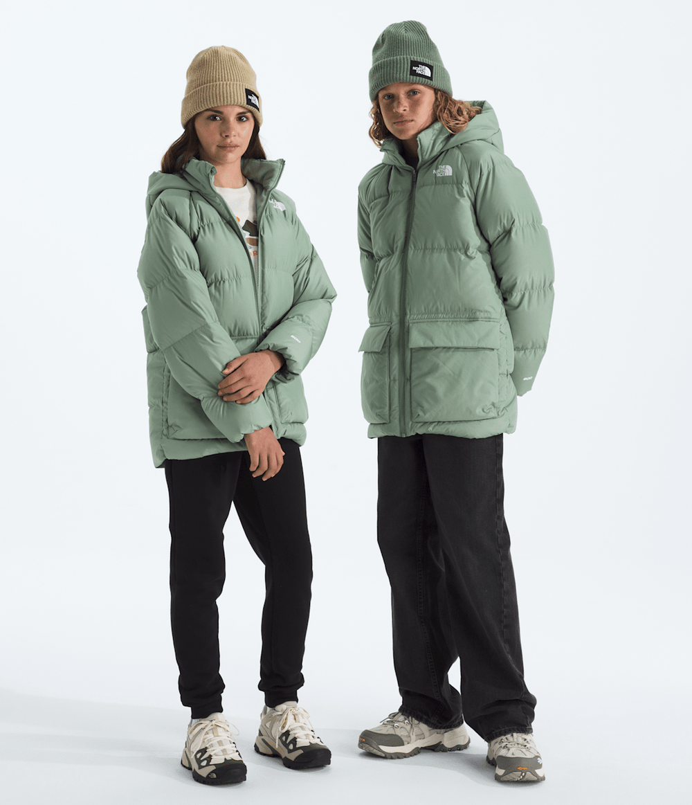 Boys’ & Girls’ North Down Fleece-Lined Short Parka - Slate Moss