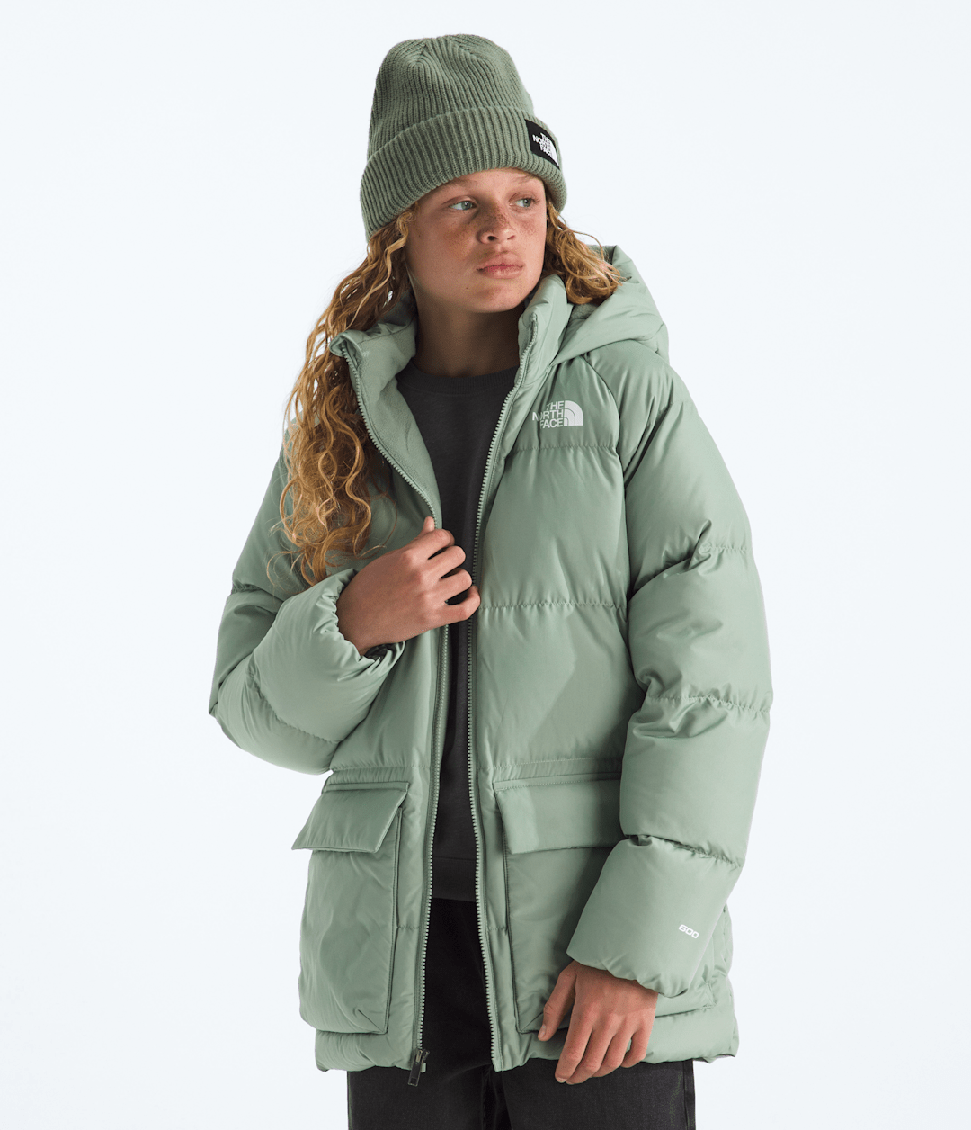 Boys’ & Girls’ North Down Fleece-Lined Short Parka - Slate Moss