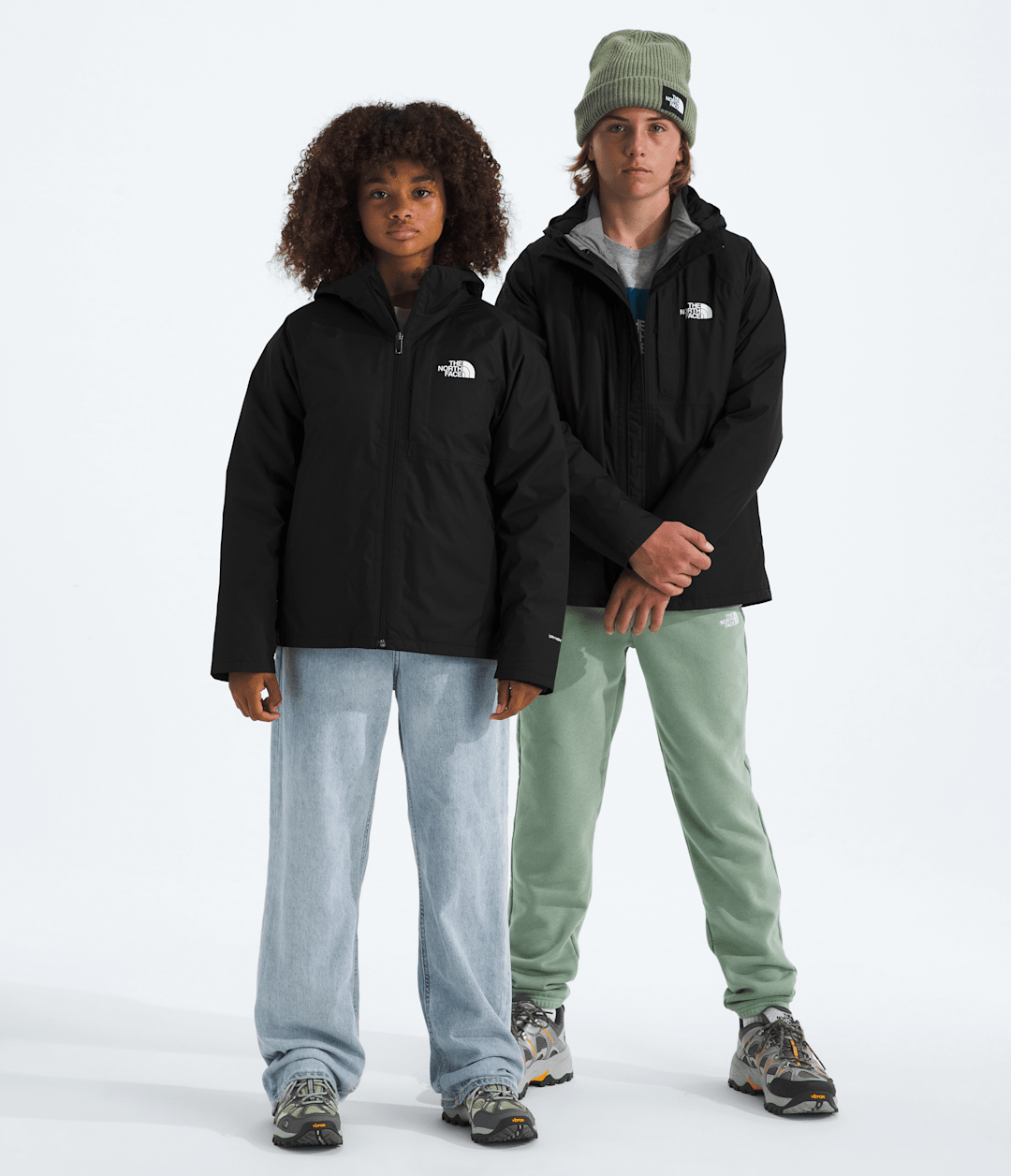 Boys’ & Girls’ Perrito 4-N-1 Hooded Jacket - TNF Black