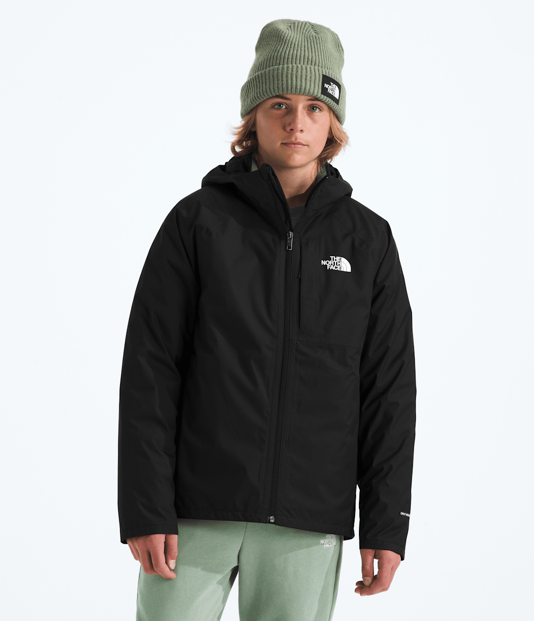 Boys’ & Girls’ Perrito 4-N-1 Hooded Jacket - TNF Black