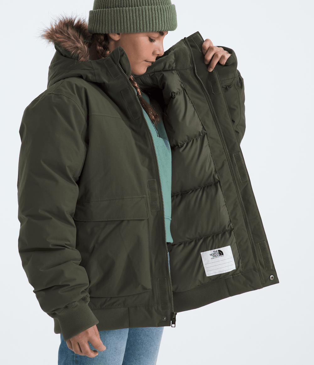 Boys’ & Girls’ McMurdo Hooded Jacket - New Taupe Green