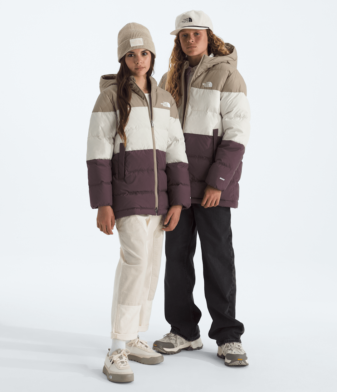 Boys’ & Girls’ Frost Fall Parka - Mushroom Grey/White Dune