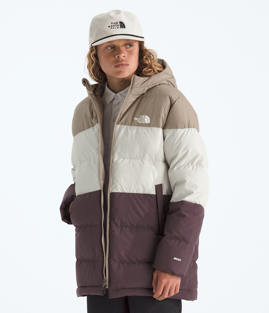 Boys’ & Girls’ Frost Fall Parka - Mushroom Grey/White Dune