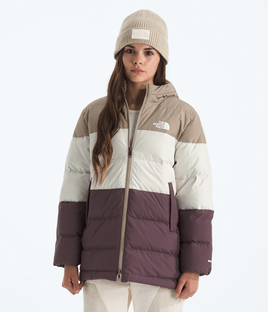 Boys’ & Girls’ Frost Fall Parka - Mushroom Grey/White Dune
