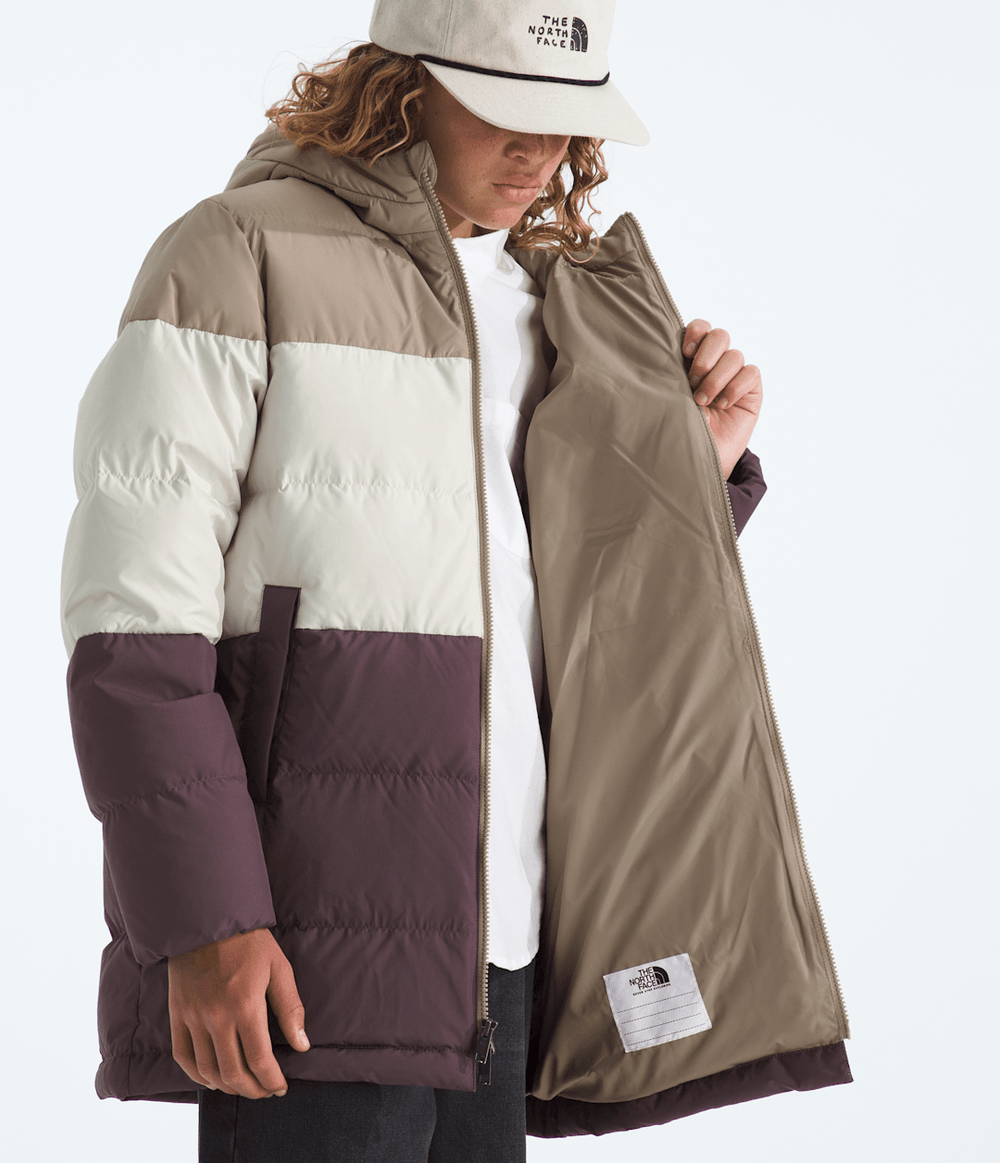 Boys’ & Girls’ Frost Fall Parka - Mushroom Grey/White Dune