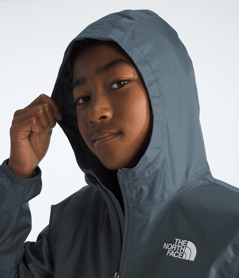 Boys’ & Girls’ Zipline Rain Jacket - Granite Grey