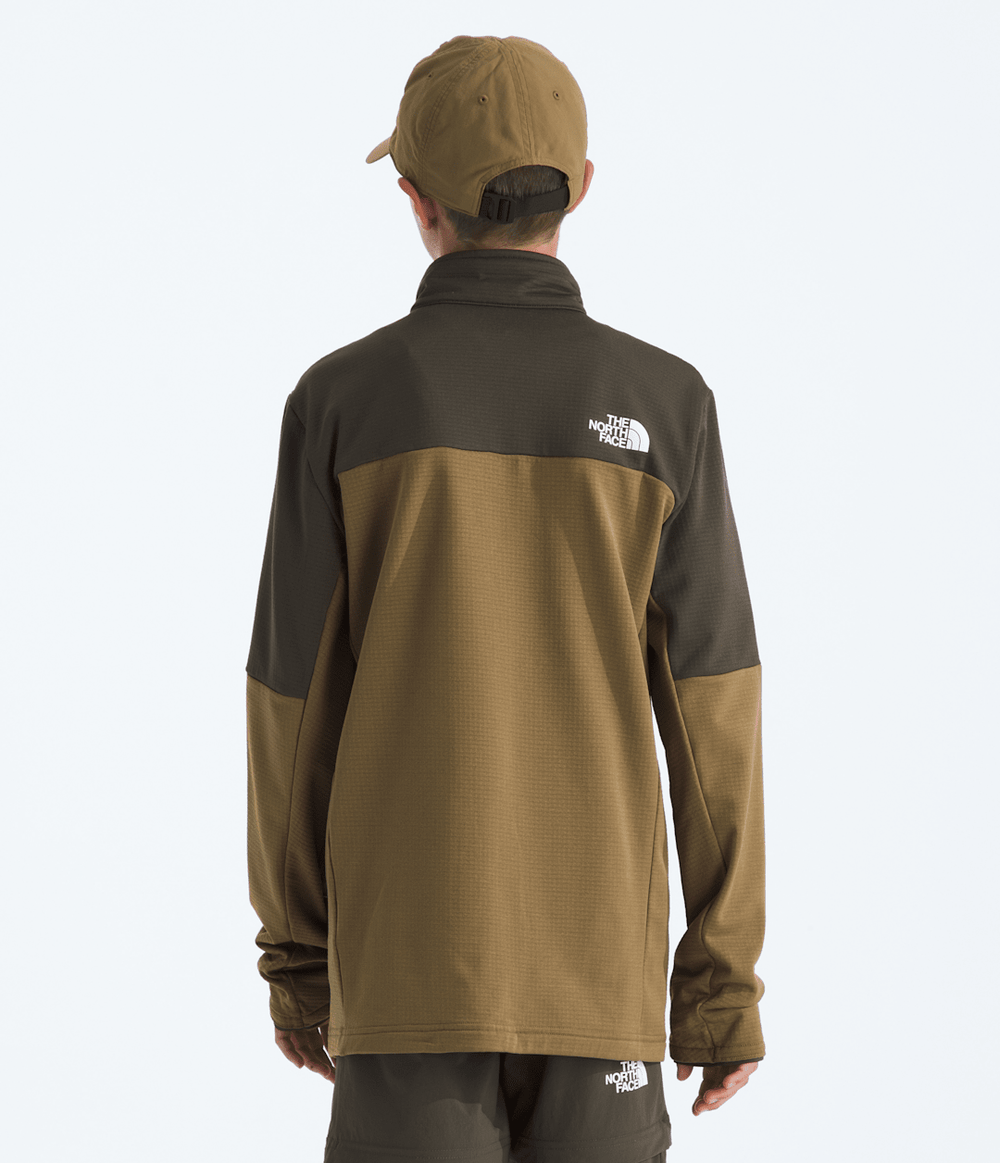 Boys’ & Girls’ Hike Mid Layer Full-Zip - New Taupe Green-Cedar