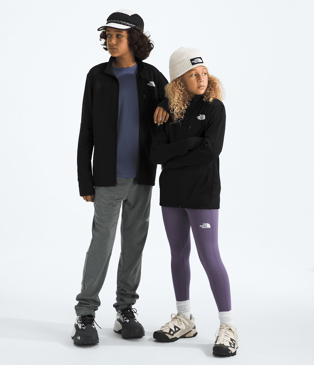 Boys’ & Girls’ Hike Mid Layer Full-Zip - TNF Black