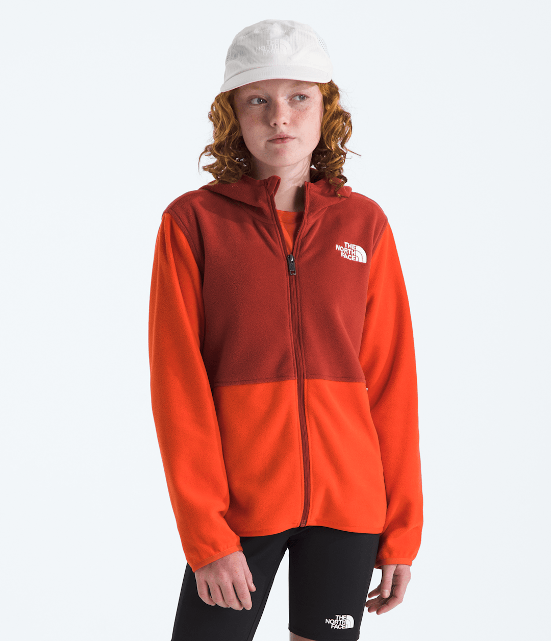 Boys’ & Girls’ Glacier Full-Zip Hoodie - Lava Red/Iron Clay