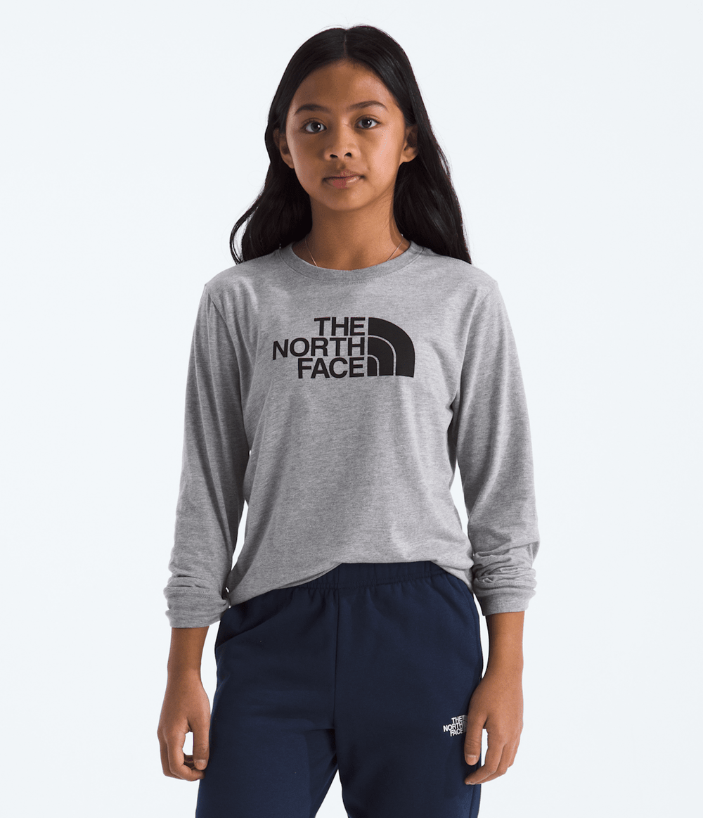 Boys’ & Girls’ Evolution Half Dome Long-Sleeve Tee - TNF Pale Grey Heather