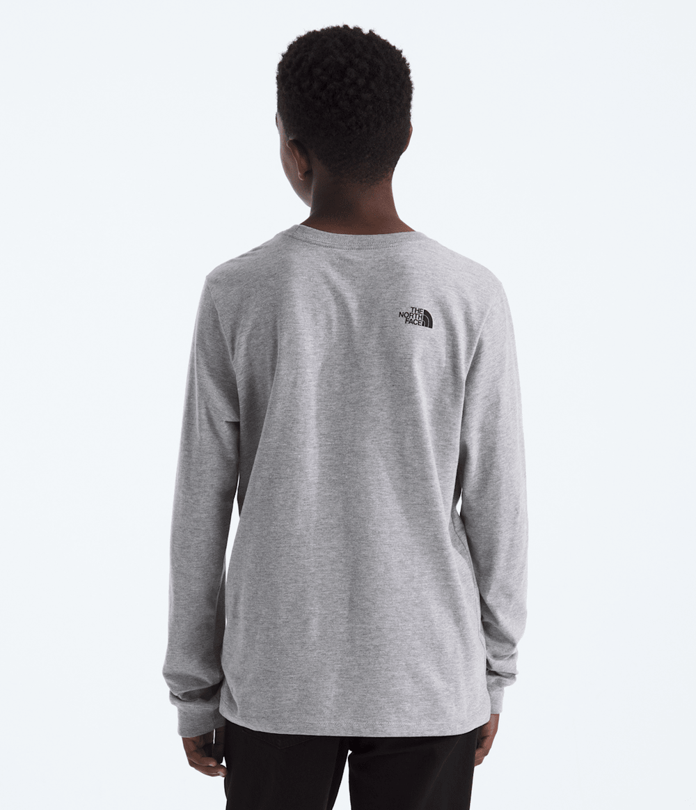 Boys’ & Girls’ Evolution Half Dome Long-Sleeve Tee - TNF Pale Grey Heather