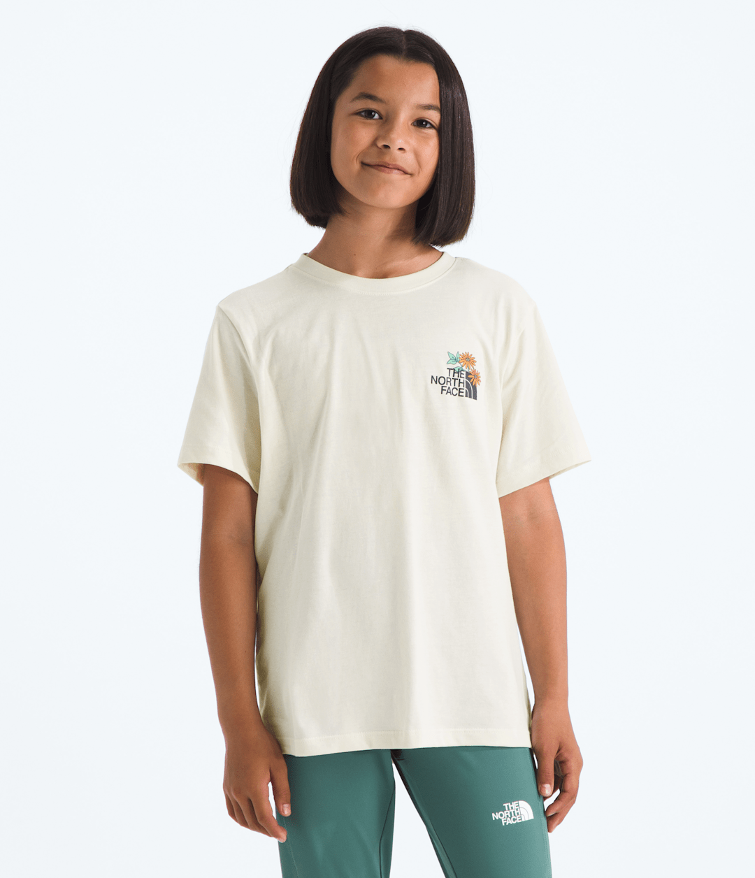 Boys’ & Girls’ Evolution Flora Short-Sleeve Tee—Graphic - White Dune
