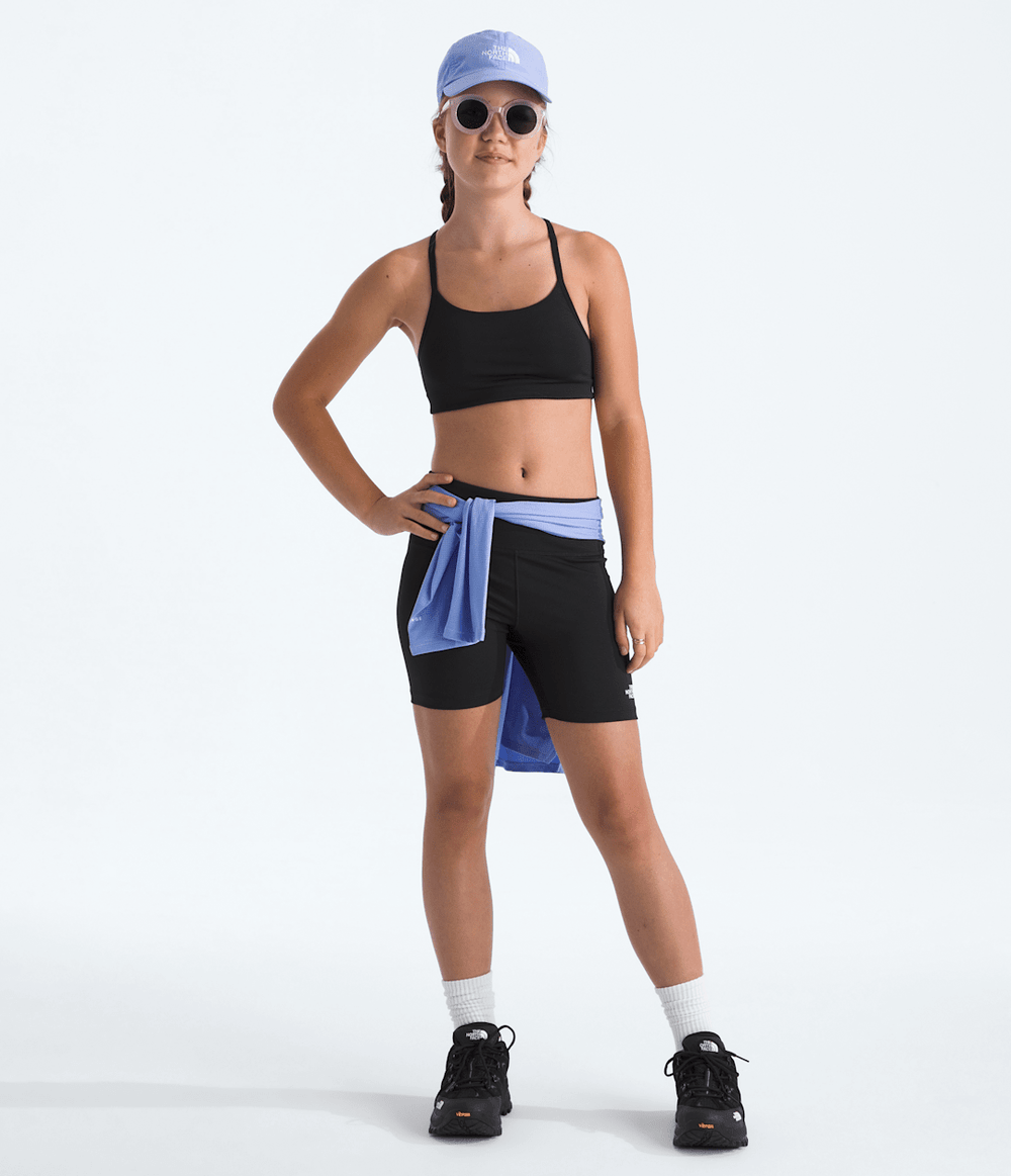 Girls’ Flex Tights Shorts—5'' - TNF Black