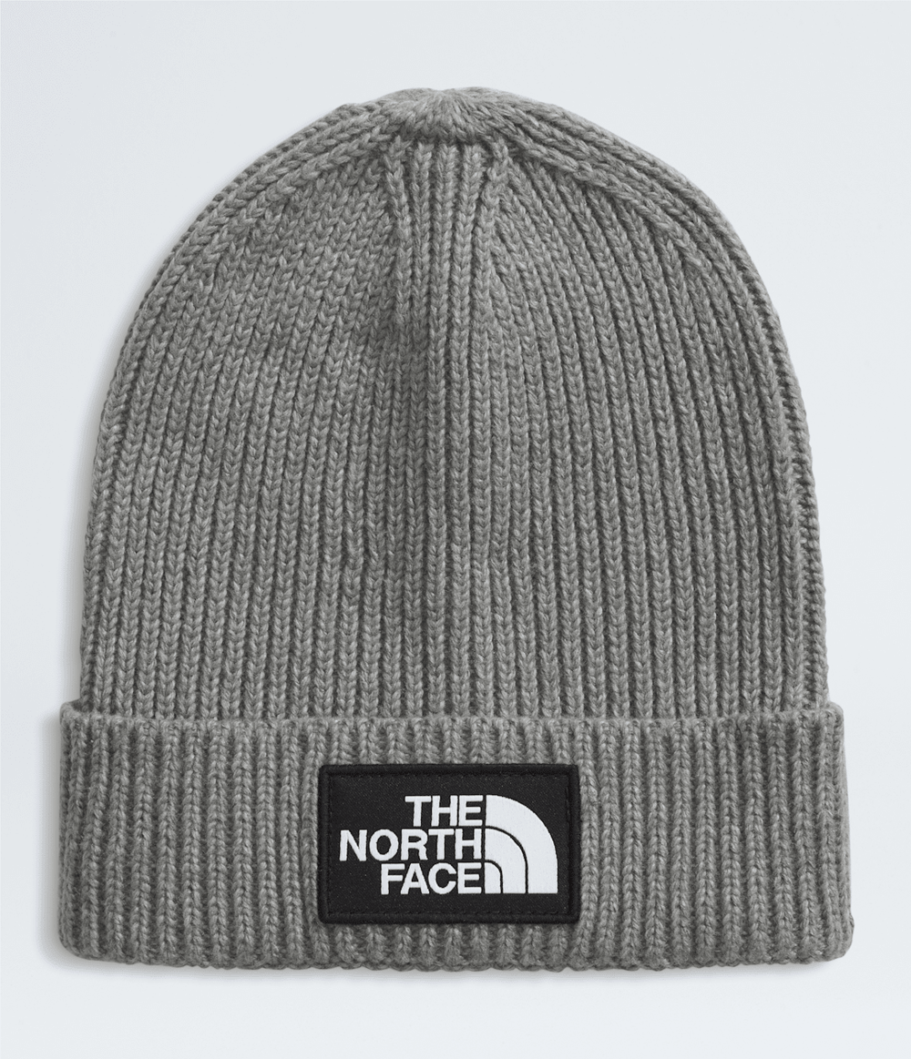 Kids’ TNF™ Logo Box Cuffed Beanie - TNF Medium Grey Heather