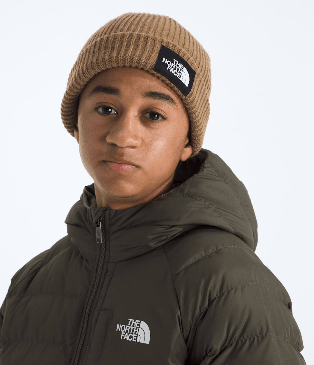 Kids’ Salty Lined Beanie - Utility Brown