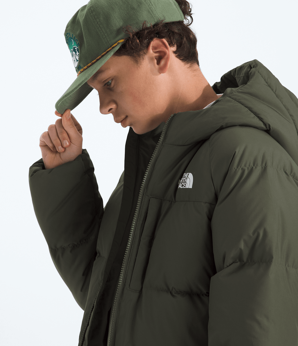 Boys’ North Down Hooded Jacket - New Taupe Green