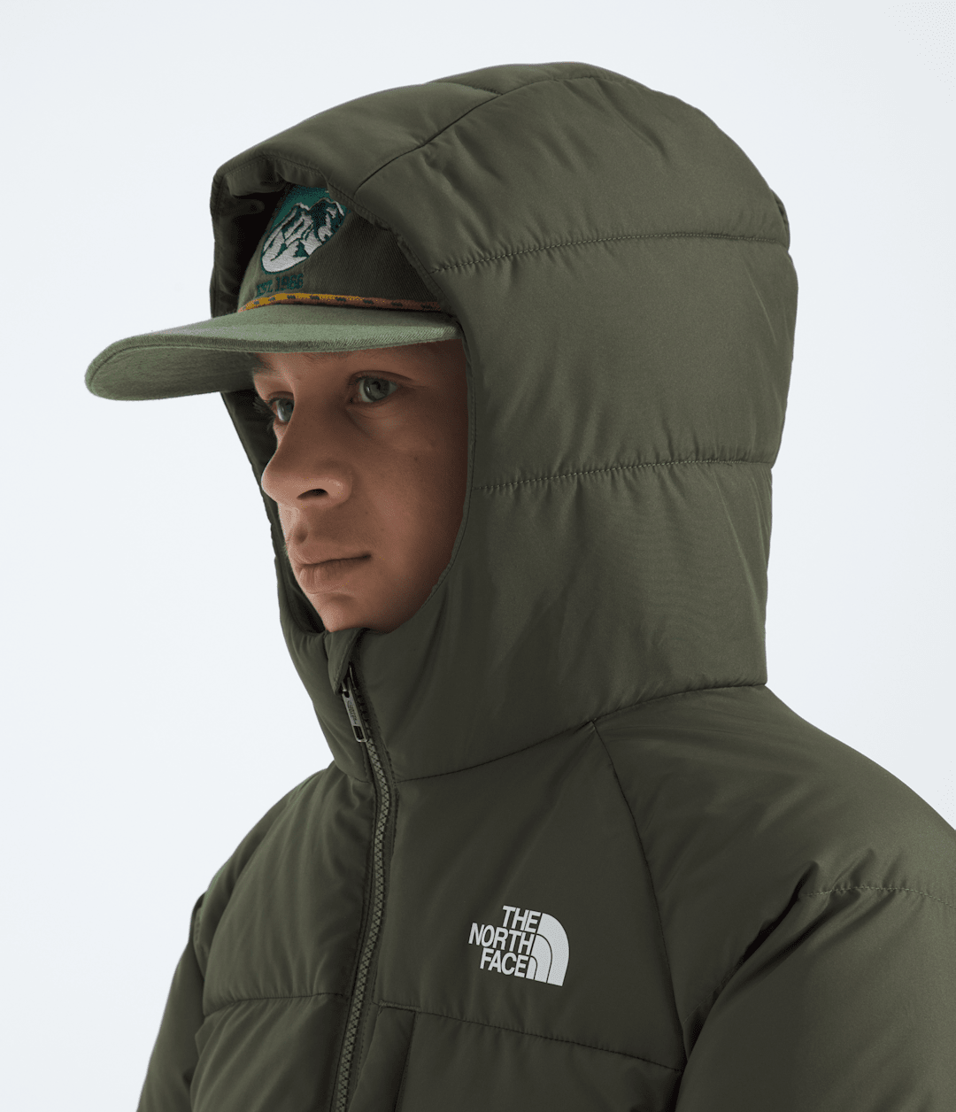 Boys’ North Down Hooded Jacket - New Taupe Green