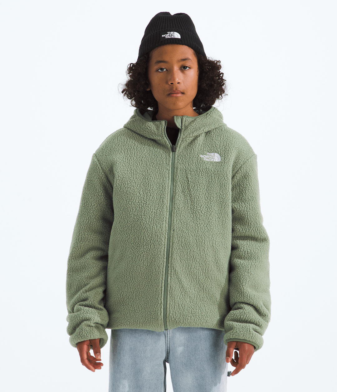 Boys’ Reversible Shasta Full-Zip Hooded Jacket - New Taupe Green/Bark Mist