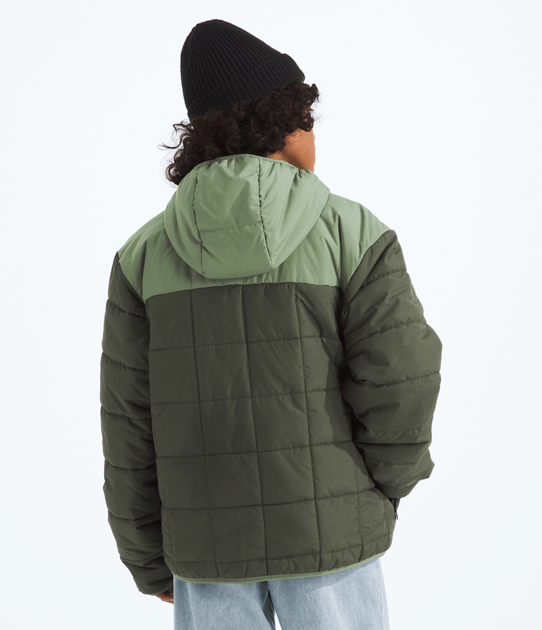 Boys’ Reversible Shasta Full-Zip Hooded Jacket - New Taupe Green/Bark Mist