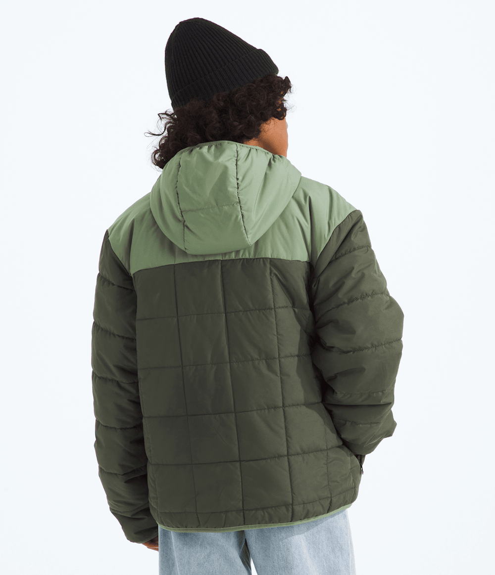 Boys’ Reversible Shasta Full-Zip Hooded Jacket - New Taupe Green/Bark Mist