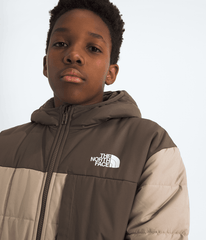 Boys’ Reversible Shasta Full-Zip Hooded Jacket - Mushroom Grey/Smokey Brown