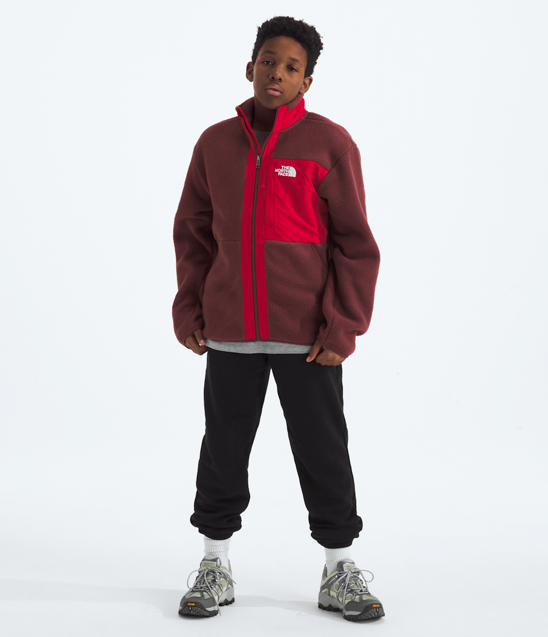 Boys’ Yumiori Full-Zip Jacket - Sumac/TNF Red