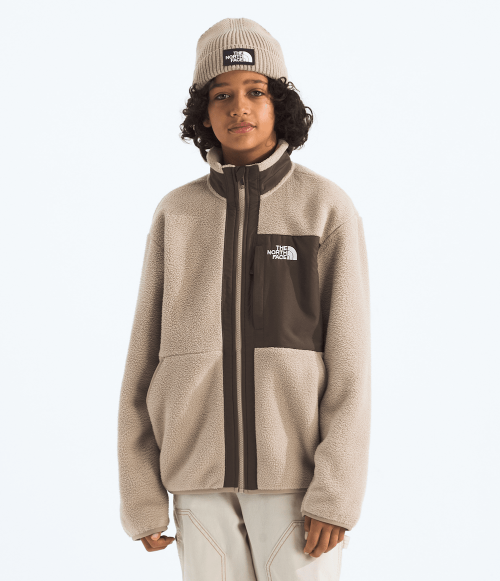 Boys’ Yumiori Full-Zip Jacket - Mushroom Grey/Smokey Brown