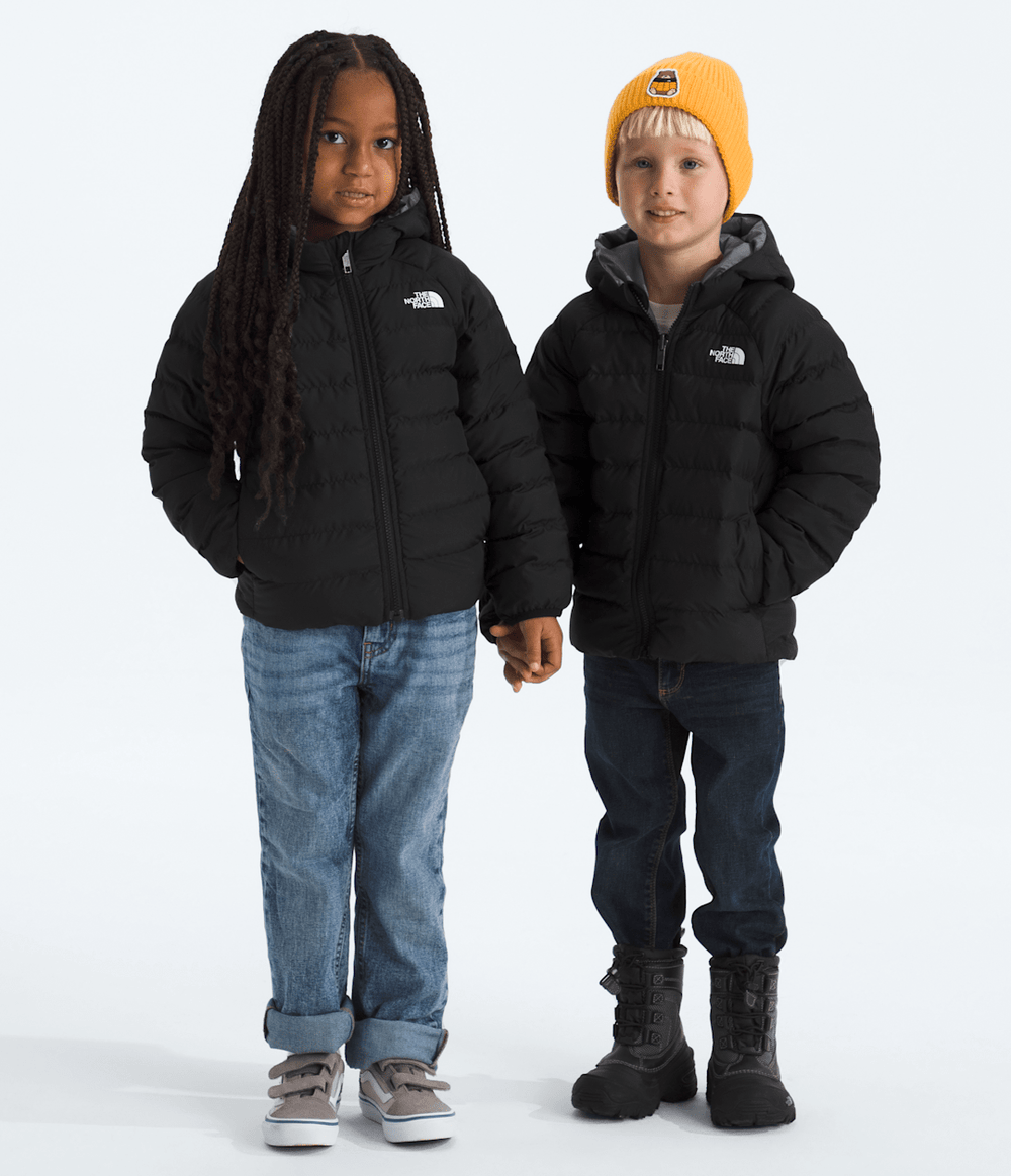 Kids’ Reversible Perrito Hooded Jacket - TNF Black/Smoked Pearl