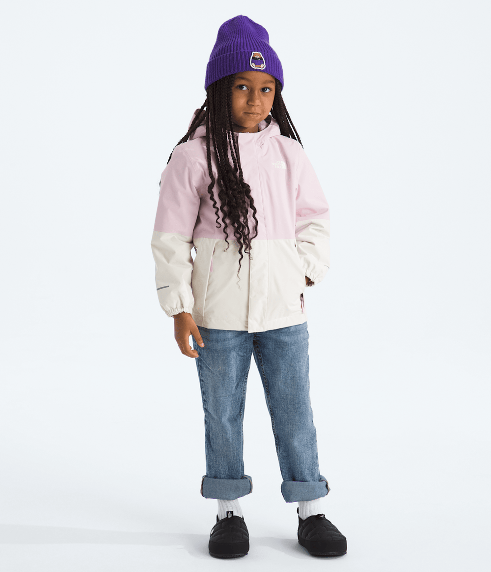 Kids’ Warm Antora Rain Jacket - Pale Blossom/White Dune