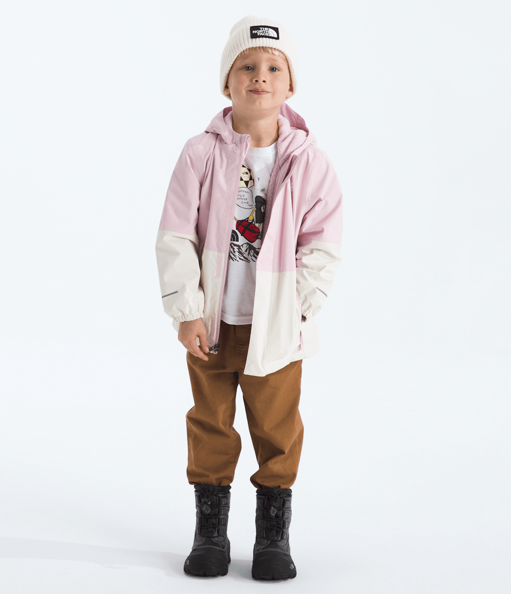 Kids’ Warm Antora Rain Jacket - Pale Blossom/White Dune