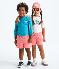 Kids’ Class V Shorts - Coral Crush Logo Weather Topo Phantom Print
