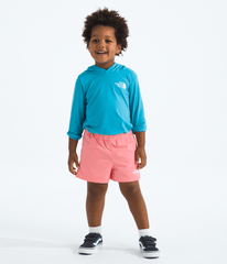 Kids’ Class V Shorts - Coral Crush Logo Weather Topo Phantom Print
