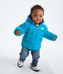 Baby Reversible Perrito Hooded Jacket - Meridian Blue