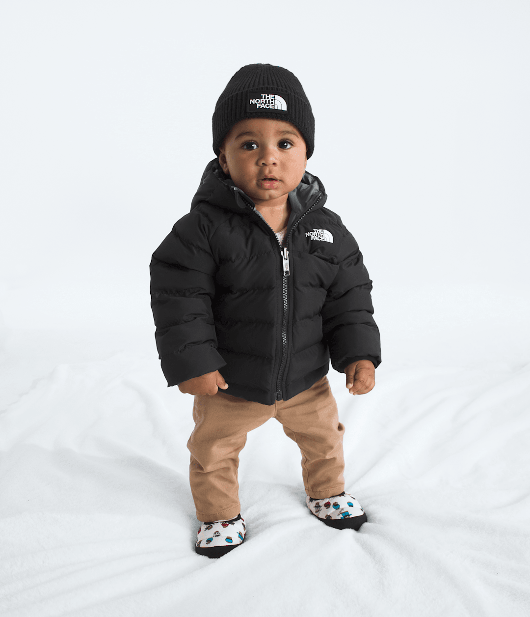Baby Reversible Perrito Hooded Jacket - TNF Black/Smoked Pearl