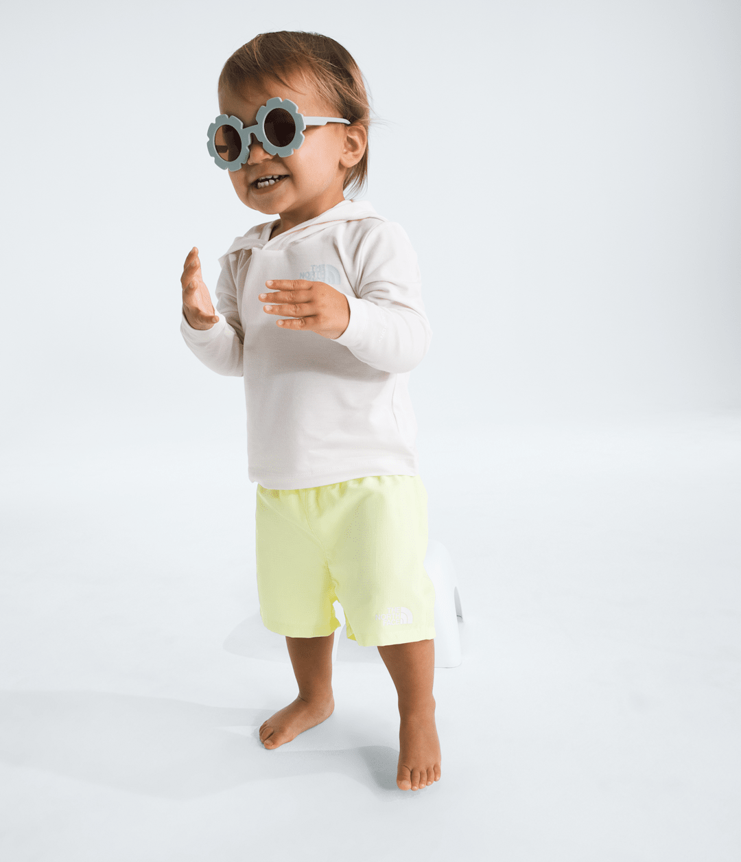 Baby Class V Shorts - Lemon Mist Logo Weather Topo Phantom Print