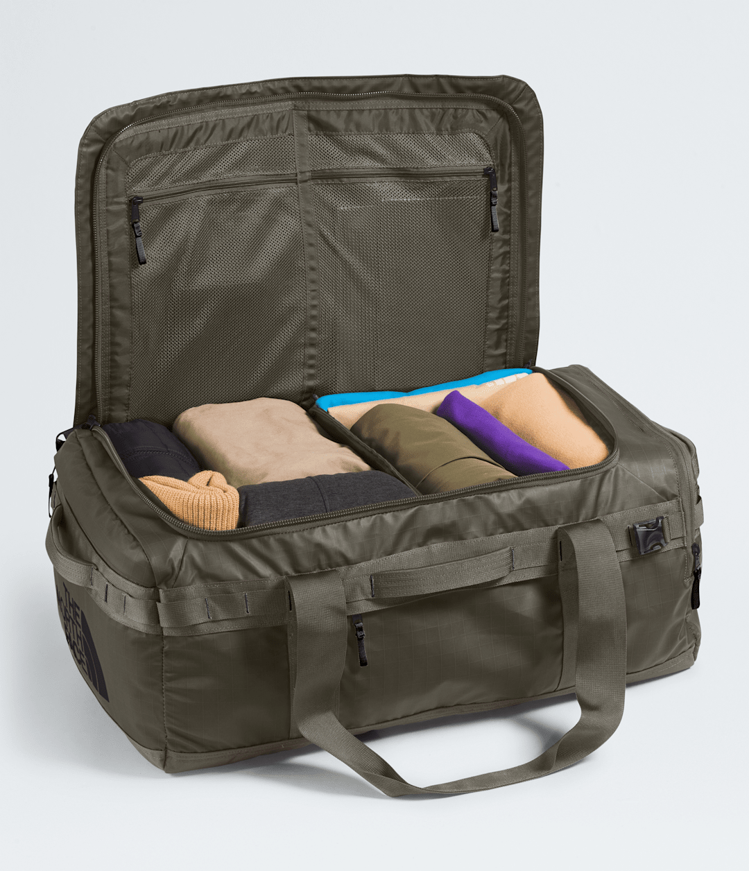 Base Camp Voyager Duffel—62L - New Taupe Green/TNF Black