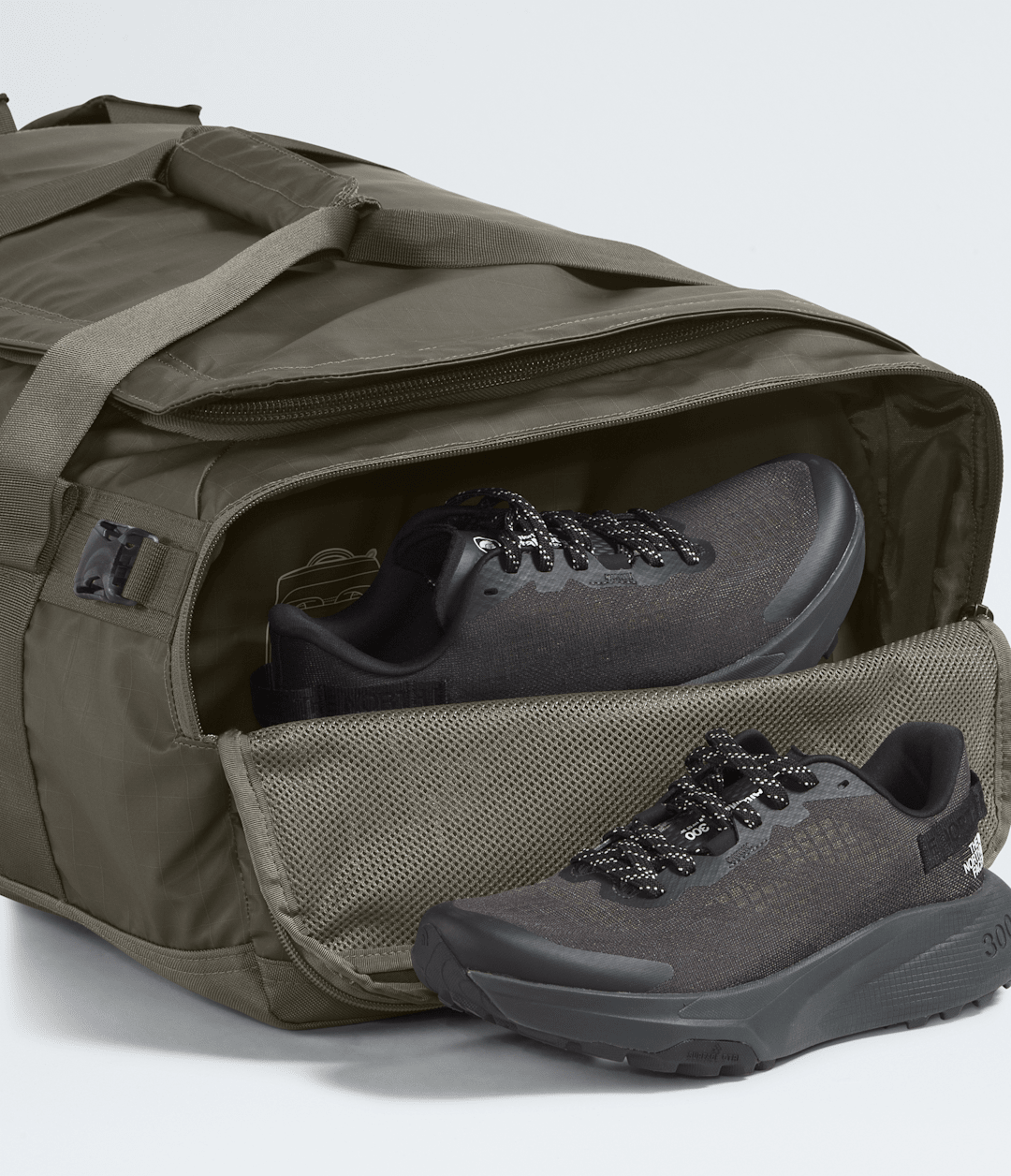 Base Camp Voyager Duffel—62L - New Taupe Green/TNF Black