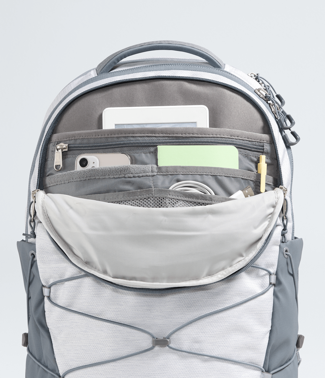 Women’s Borealis Backpack - TNF White Metallic Melange/Mid Grey