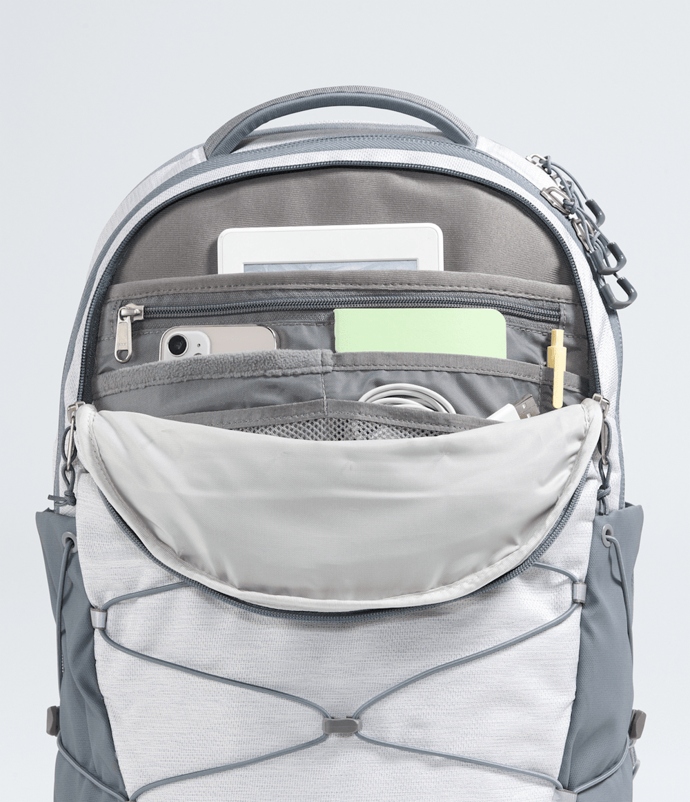 Women’s Borealis Backpack - TNF White Metallic Melange/Mid Grey