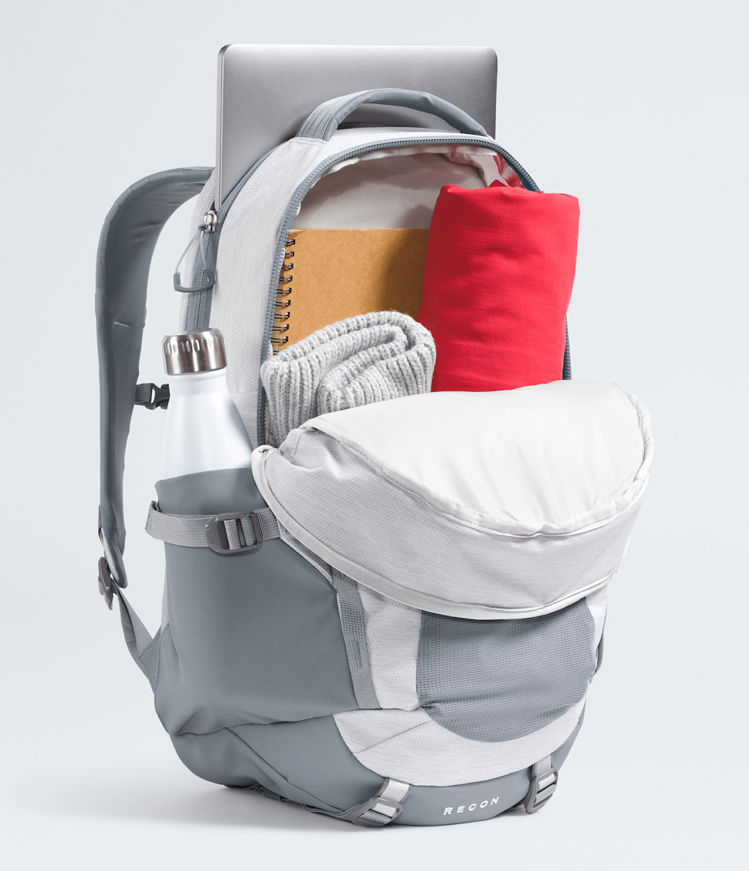 Women’s Recon Backpack - TNF White Metallic Melange/Mid Grey