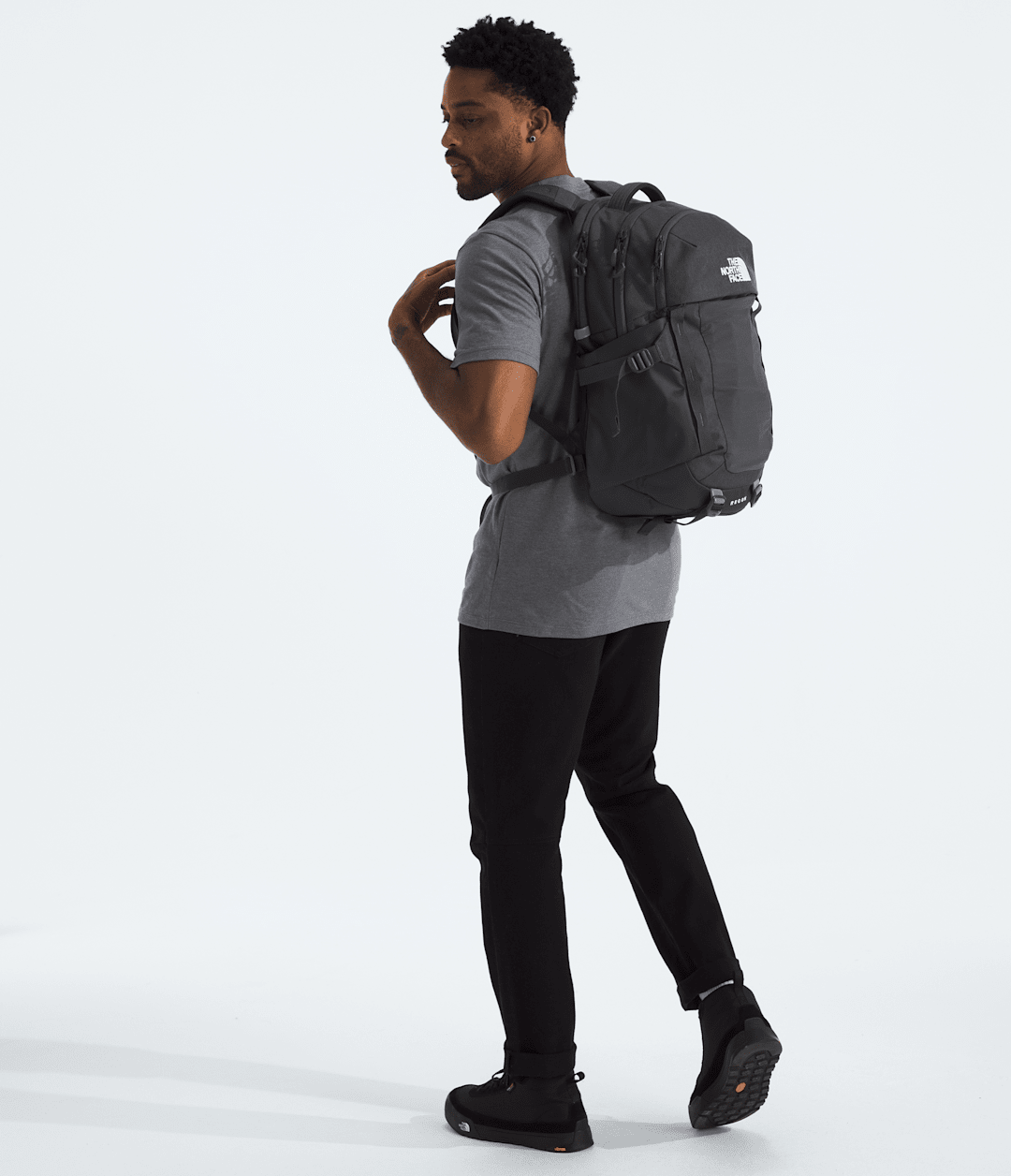 Recon Backpack - Asphalt Grey Light Heather/TNF Black