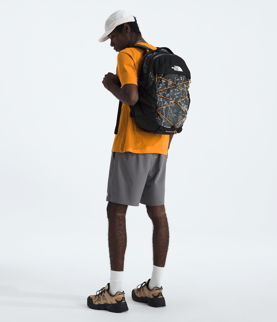Borealis Backpack - Anthracite Grey Conrad Topos Print-Summit Gold
