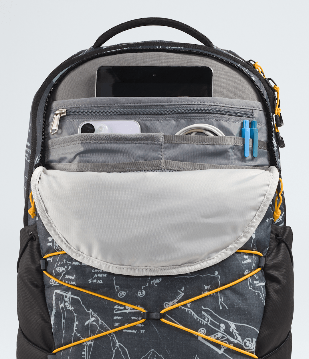 Borealis Backpack - Anthracite Grey Conrad Topos Print-Summit Gold